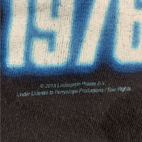 AC/DC 1976 High Voltage Liquid Blue Lightning Graphic Rare Small - Picture 4 of 6
